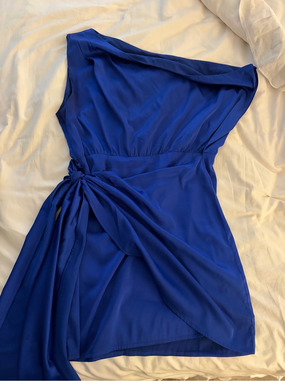 RNWY One-Shoulder Royal Blue Dress